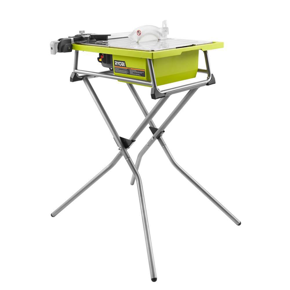 RYOBI  7 in. 4.8 Amp Tile Saw with Stand