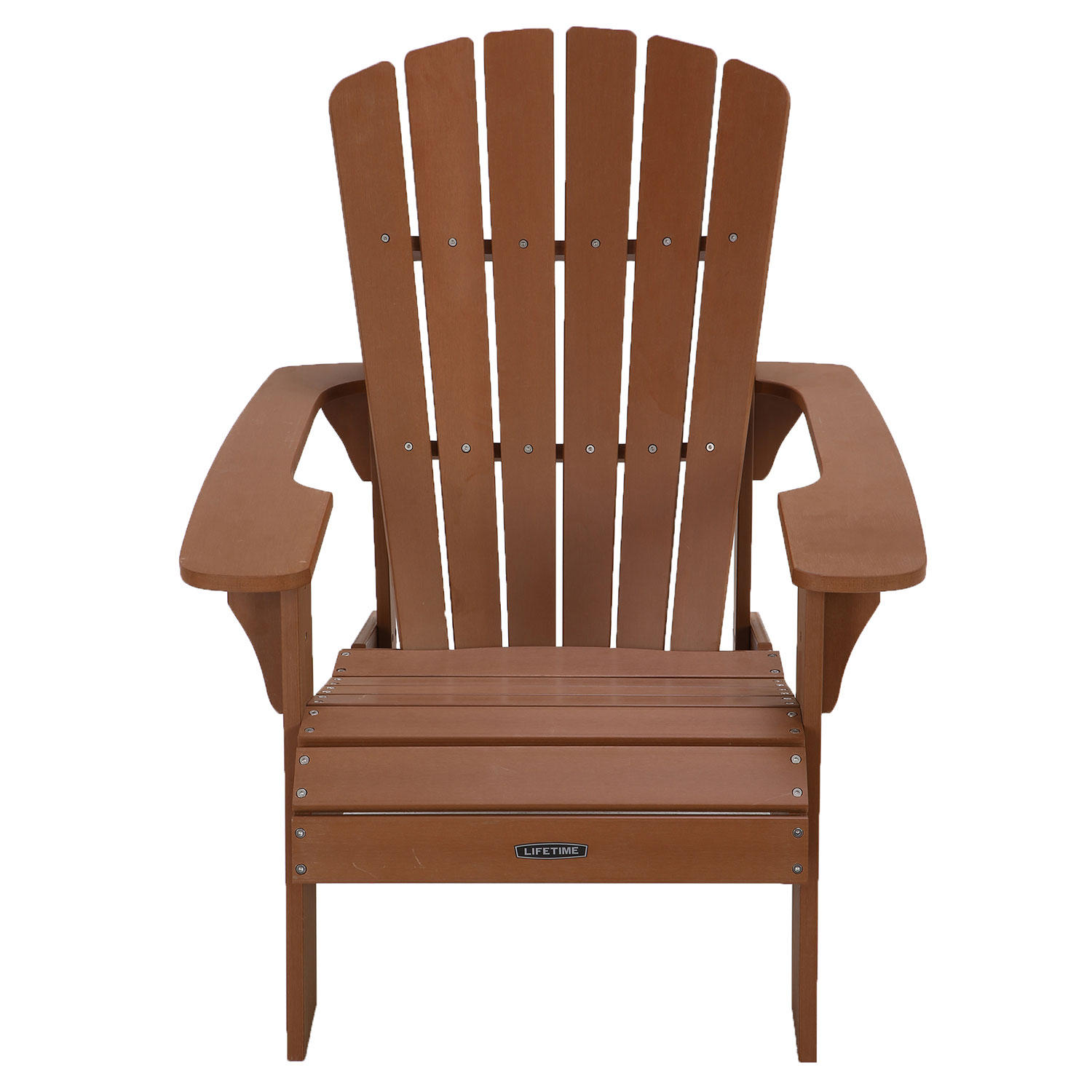 Lifetime Faux Wood Adirondack Chair. Brown - 60064