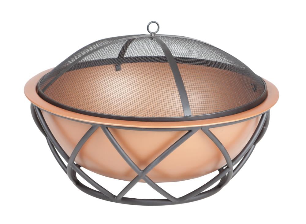 Fire Sense 26-in W Copper Steel Wood-Burning Fire Pit