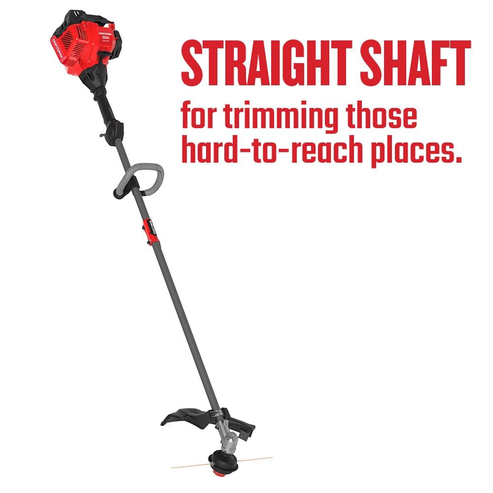 CRAFTSMAN CMXGTAMDSS25 WS2200 25-cc 2-Cycle 17-in Straight Shaft Gas String Trimmer with Attachment Capable and Edger Capable
