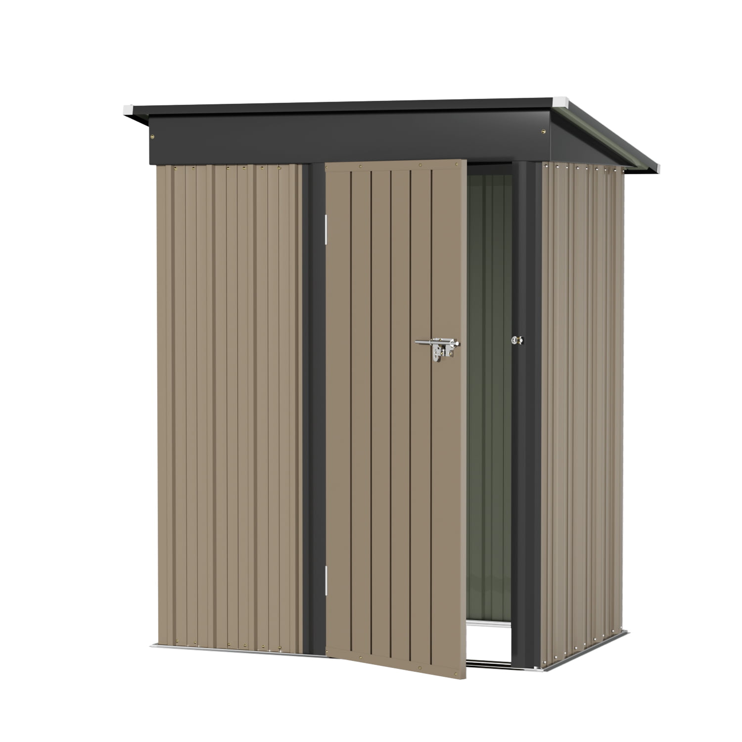 Devoko 3×5 ft.Patio Metal Shed. Lockable Garden Shed for Outdoor Backyard Patio Storage