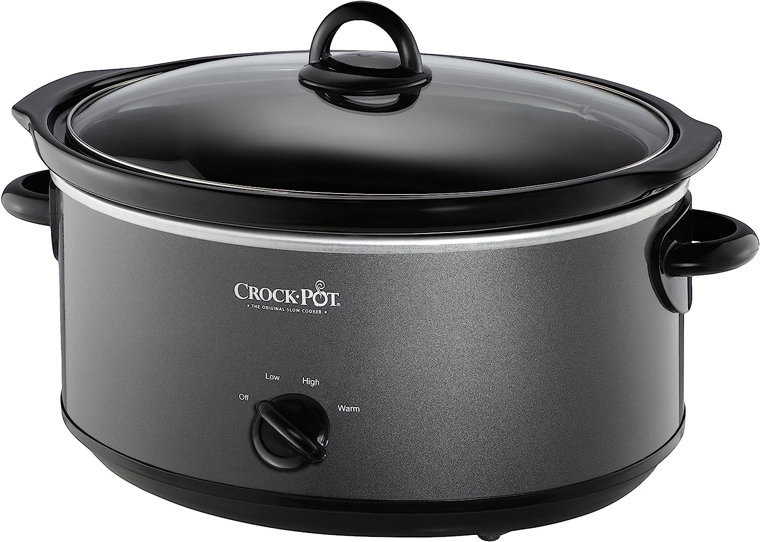 Crock-Pot 7 Quart Slower Cooker. Food Warmer. Charcoal (SCV700-KC)