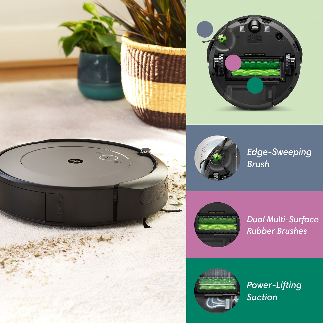 iRobot® Roomba® i1 (1152)  Robot Vacuum - Wi-Fi® Connected Mapping. Works with Google. Ideal for Pet Hair. Carpets