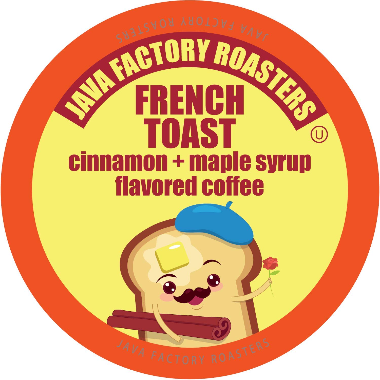 Java Factory Coffee Pods Cinnamon and Maple Flavored Coffee Compatible with K Cup Brewers Including 2.0. French Toast. 80 Count