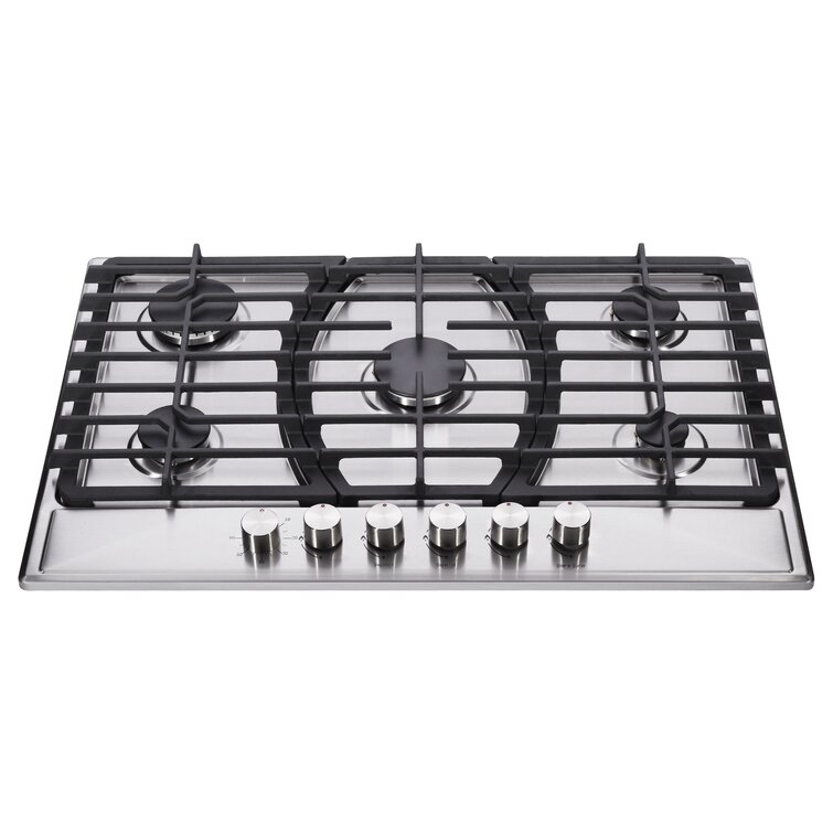Trifecte 30″ Gas 5 Burner Cooktop with Dual Size Power Burner