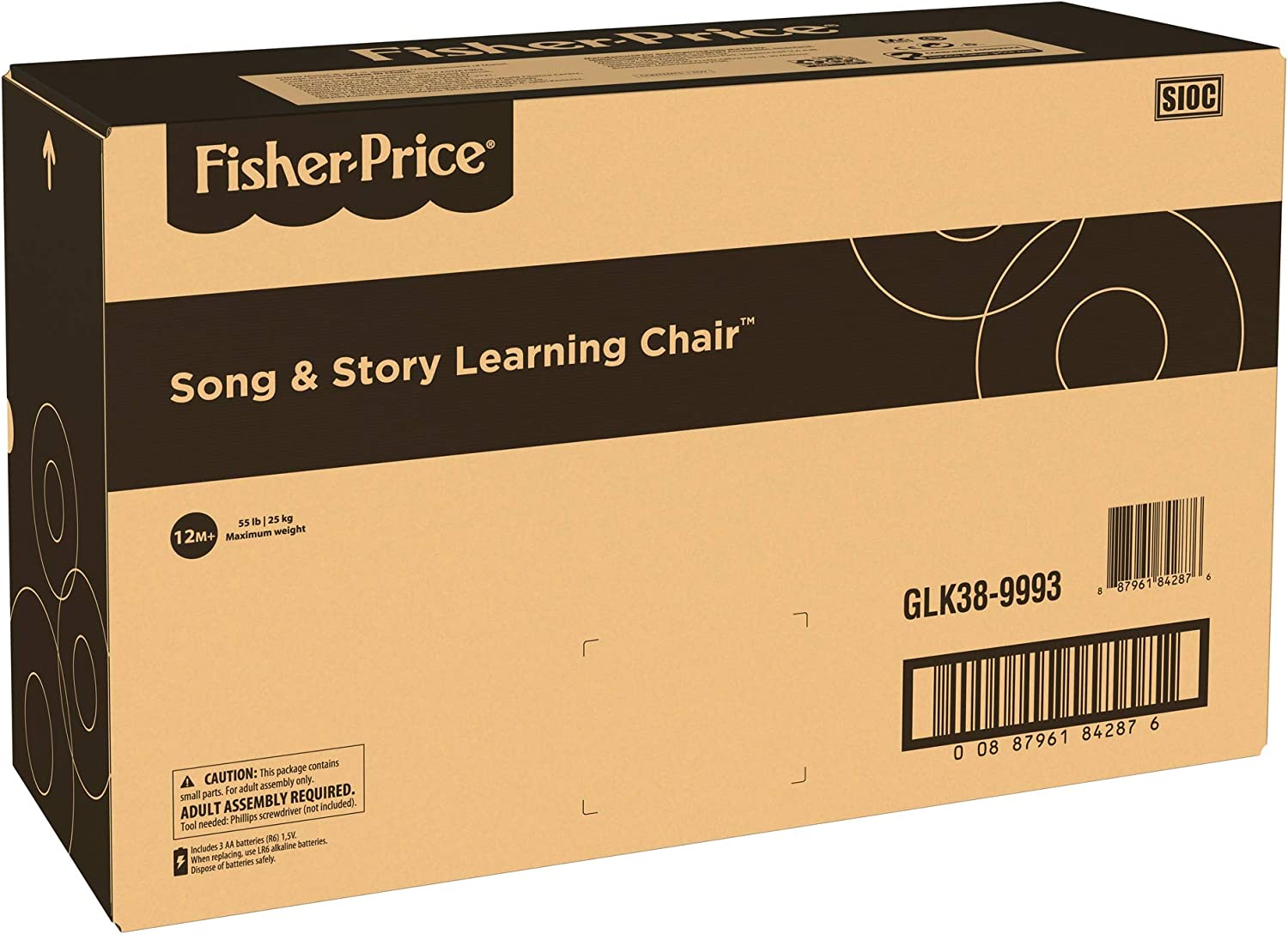Fisher-Price Laugh & Learn Song & Story Learning Chair. interactive musical toddler toy with 3 ways to play