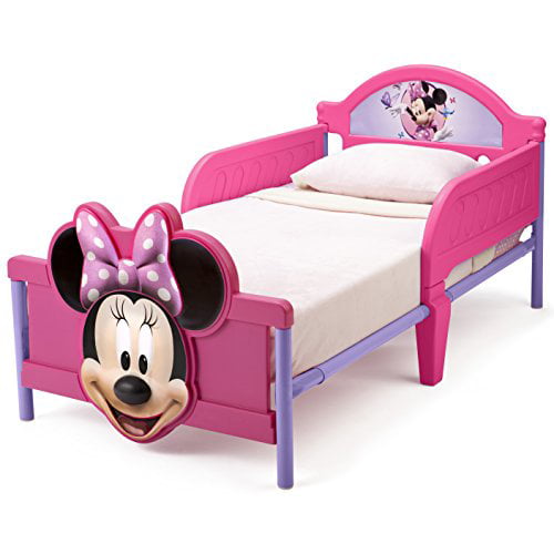 Delta Children 3D-Footboard Toddler Bed. Disney Minnie Mouse