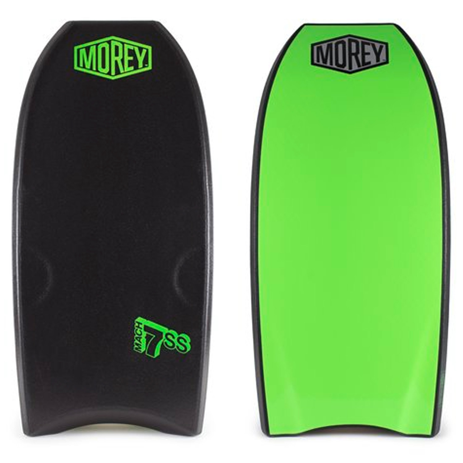 Morey Bodyboard Mach 7SS 43″ - Black / Black / Lime Green