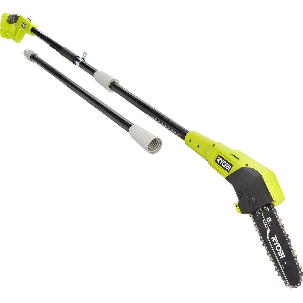 RYOBI P20310 ONE+ 18V 8 in. Cordless Battery Pole Saw and 8 in. Pruning Saw Combo Kit with 2.0 Ah Battery and Charger