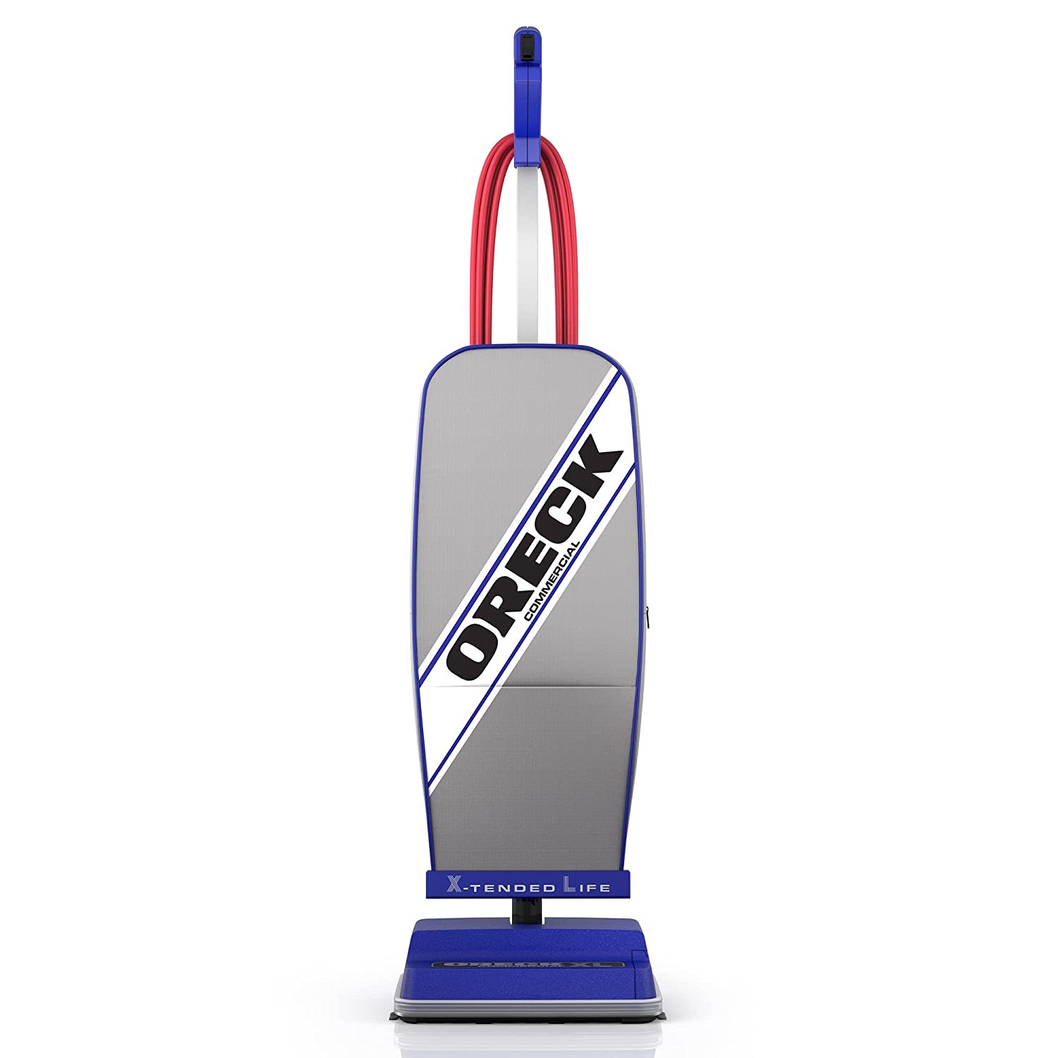 ORECK XL COMMERCIAL Upright Vacuum Cleaner. Bagged Professional Pro Grade. For Carpet and Hard Floor. XL2100RHS. Gray/Blue