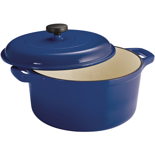 Tramontina Enameled Cast Iron 6.5 Quart Round Dutch Oven. Blue