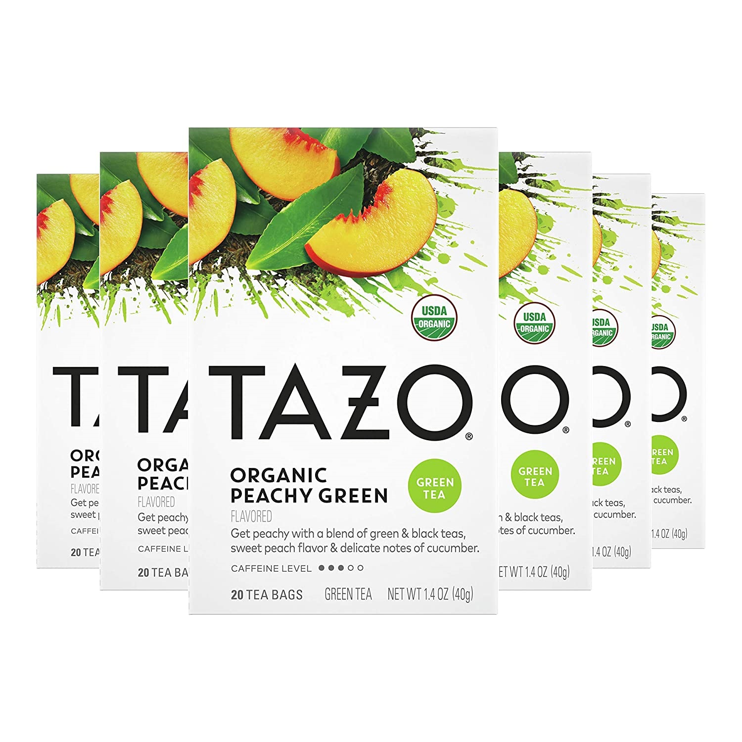 Tazo Organic Chai Spiced Chai. Black Tea Caffeinated Tea. 20 Tea Bags. 6 Pack