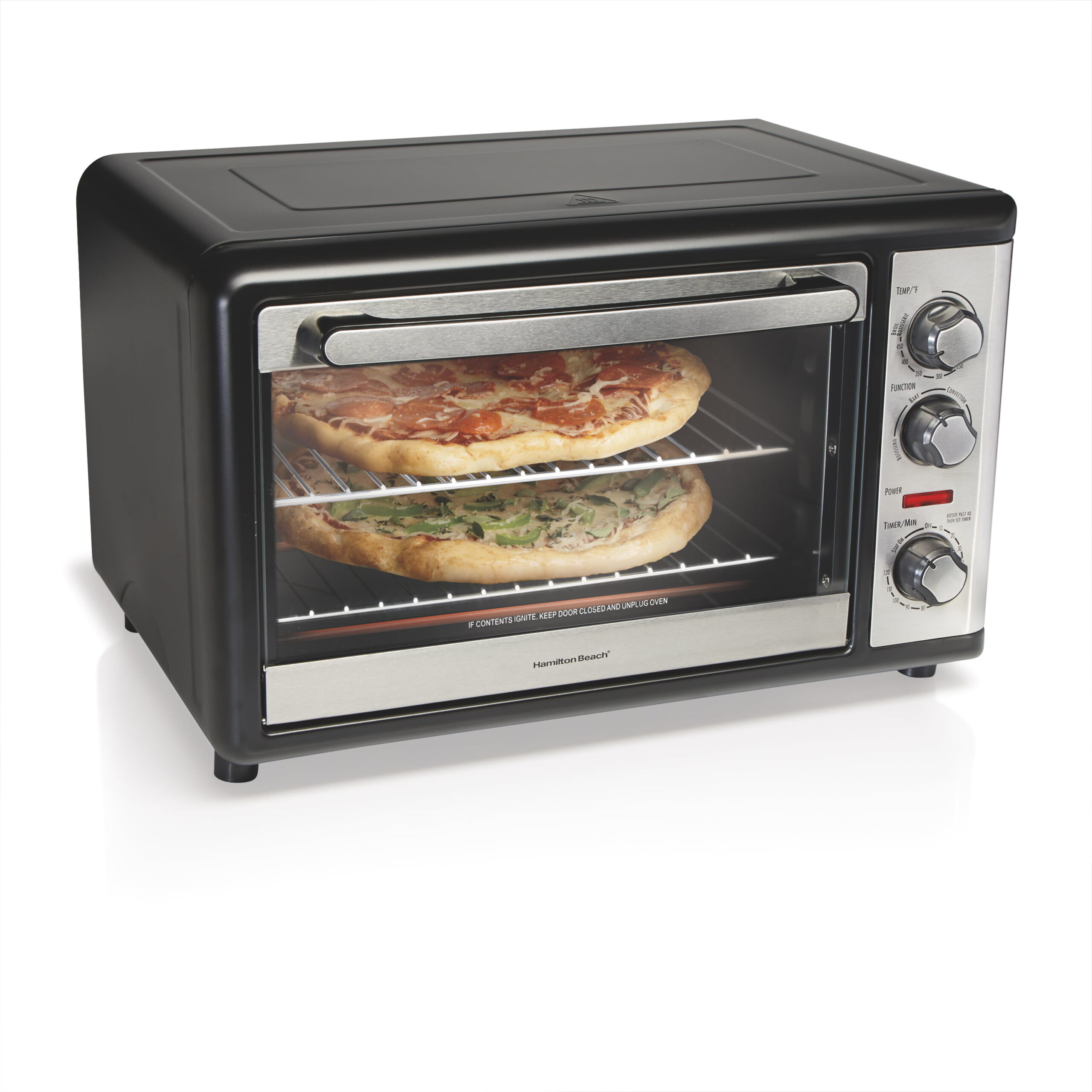 Hamilton Beach Countertop Oven with Convection and Rotisserie. 1500 Watts. 31108