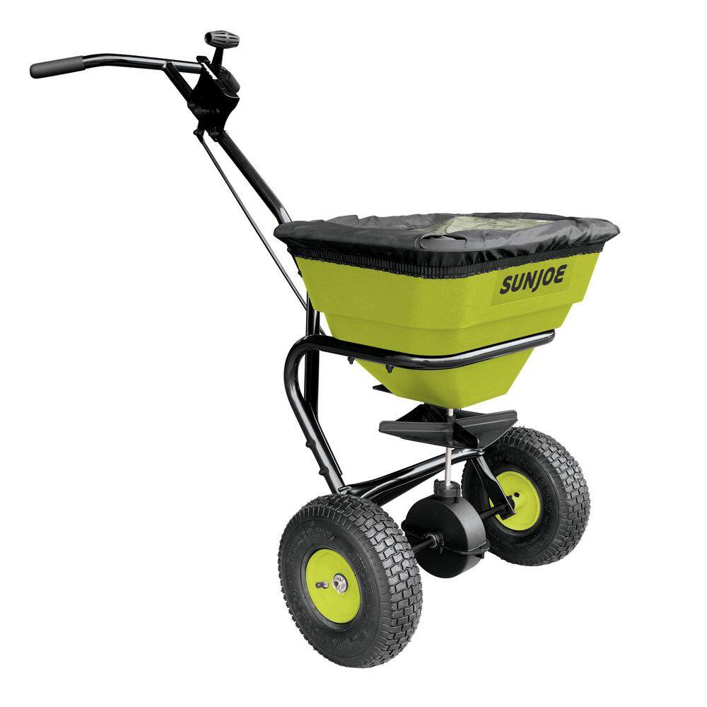 Sun Joe SJ-WBS70 70 lbs. Capacity All-Season Spreader with Adjustable Spread Control and Rain Cover