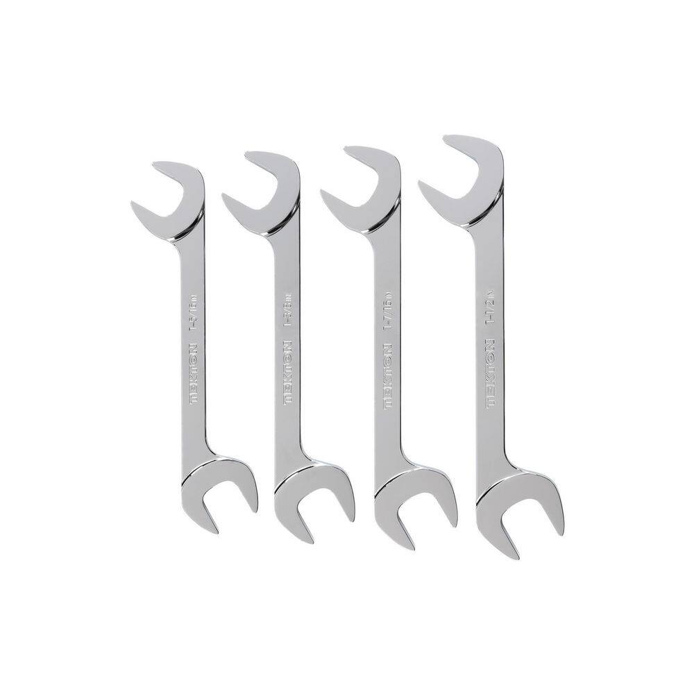 TEKTON WAE90103 Angle Head Open End Wrench Set. 4-Piece (1-5/16 - 1-1/2 in.)