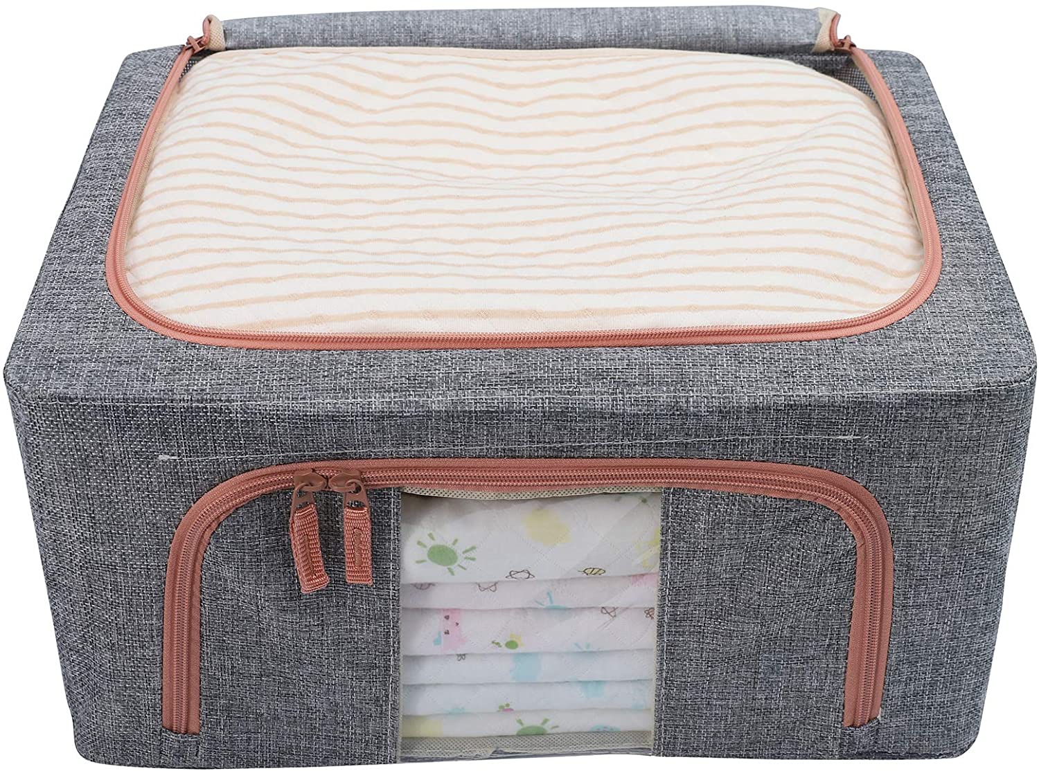 XULAN Foldable Storage Bins Box. 22L Stackable Clothes Container Organizer Set