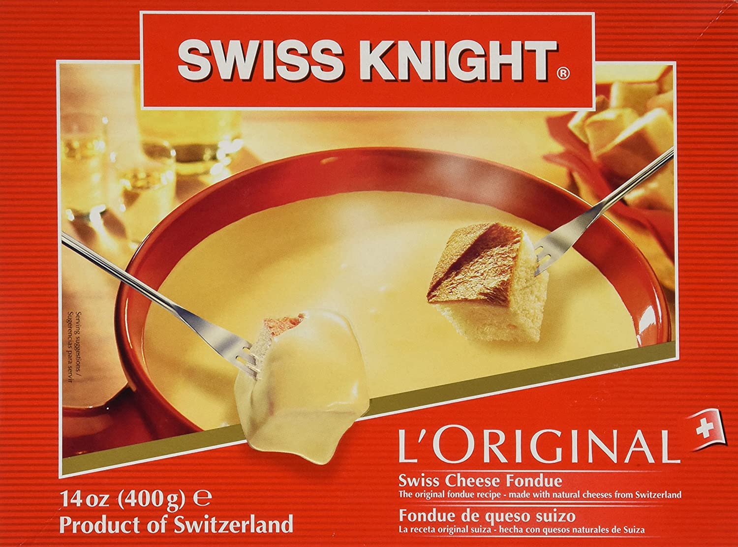 Swiss Knight Fondue - L-Original From Switzerland. 14 Oz.
