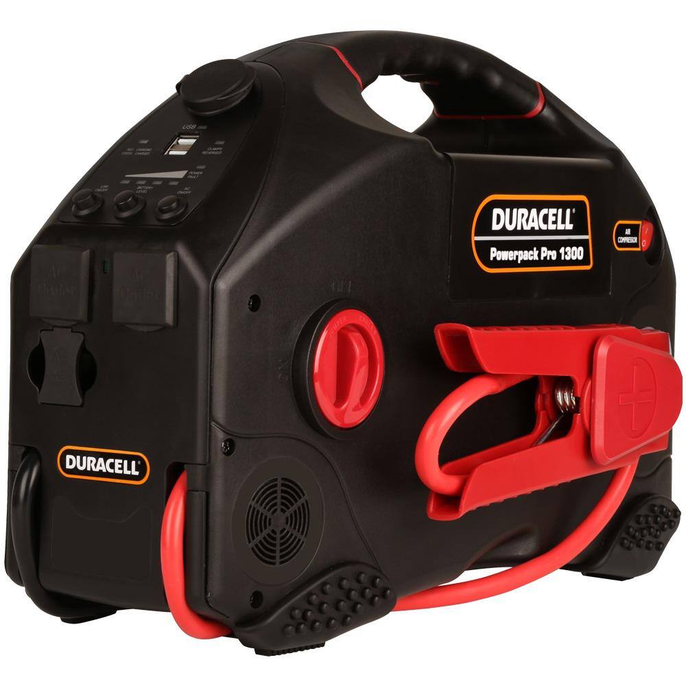 Duracell DR1300PWR PowerPack Pro 600-Watt Jump Starter Inverter and Air Compressor