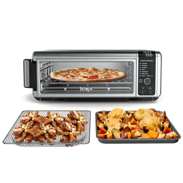 Stainless Steel Foodi Digital Air Fry Oven. Convection Oven. Toaster. Air Fryer. Flip-Away for Storage (SP101)