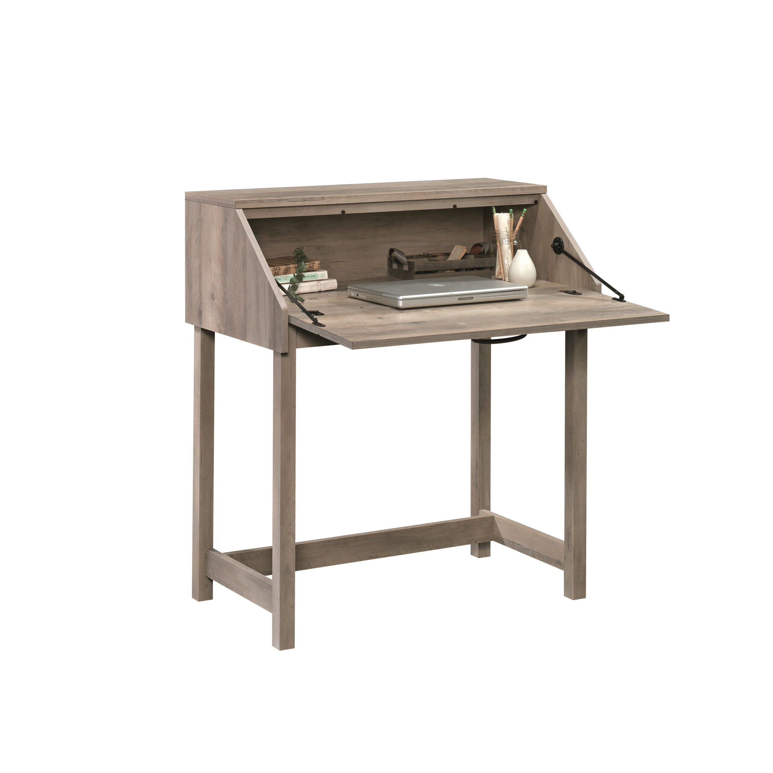 Better Homes & Gardens Modern Farmhouse Secretary Desk. Rustic Gray Finish