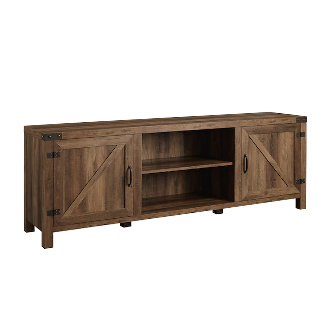 Walker Edison LW70BDSDRO Transitional Rustic Oak TV Stand (Accommodates TVs up to 80-in)