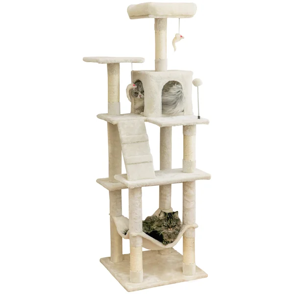 64″ Large Cat Condo (Beige)