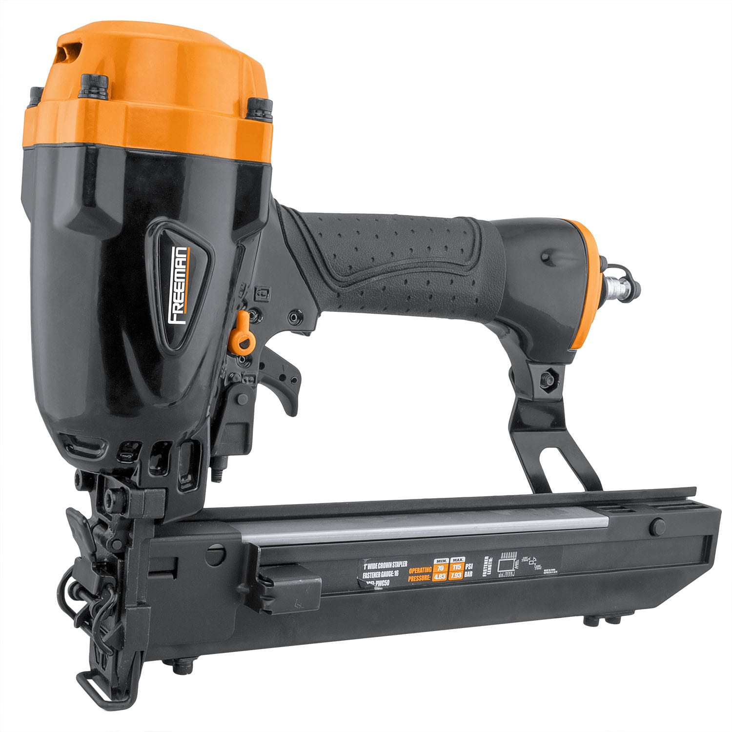 FREEMAN 16-Gauge 1-in Wide Crown Construction Pneumatic Stapler