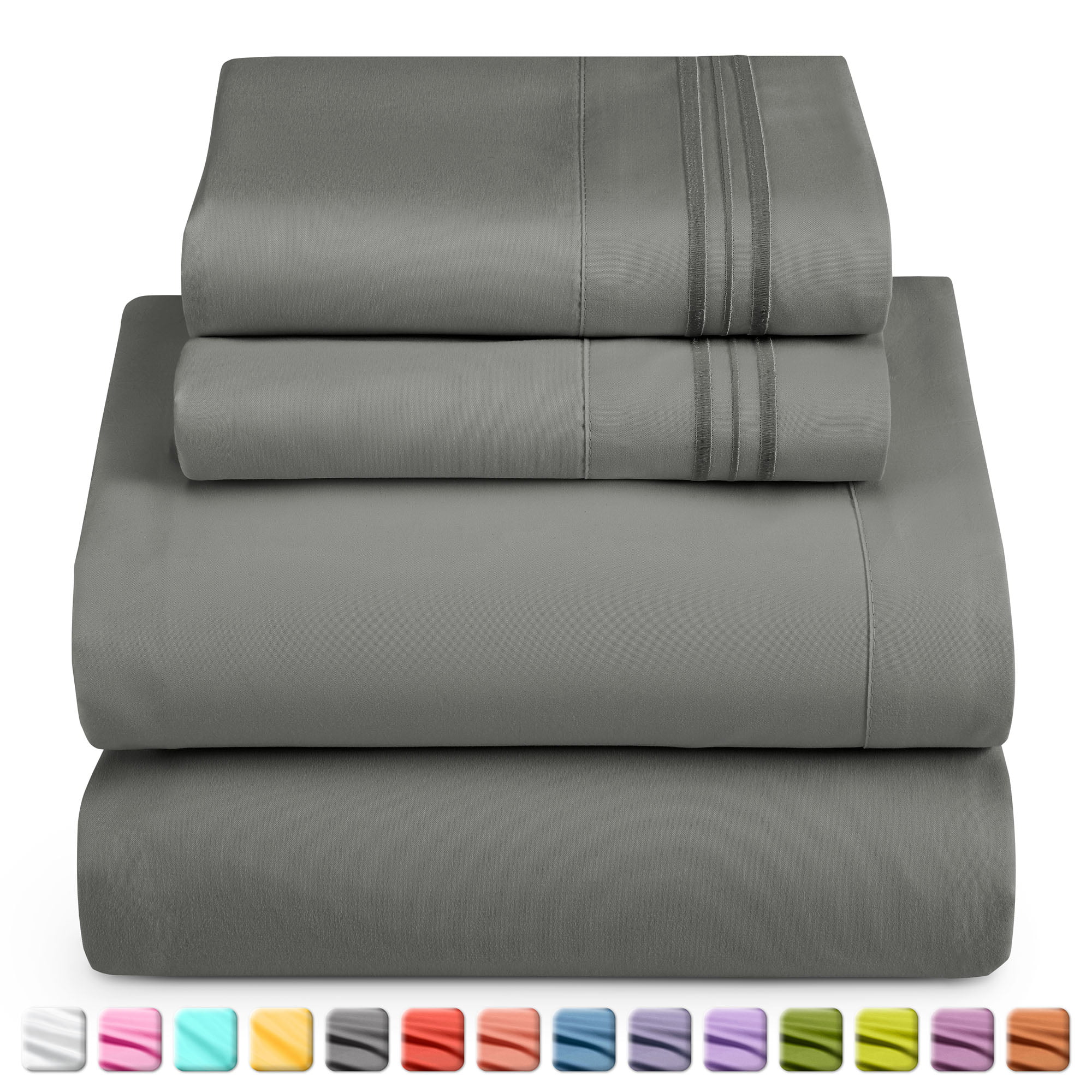 Nestl Bed Sheets Set - Deep Pocket 4 Piece - 1800 Hotel Luxury Double Brushed Microfiber
