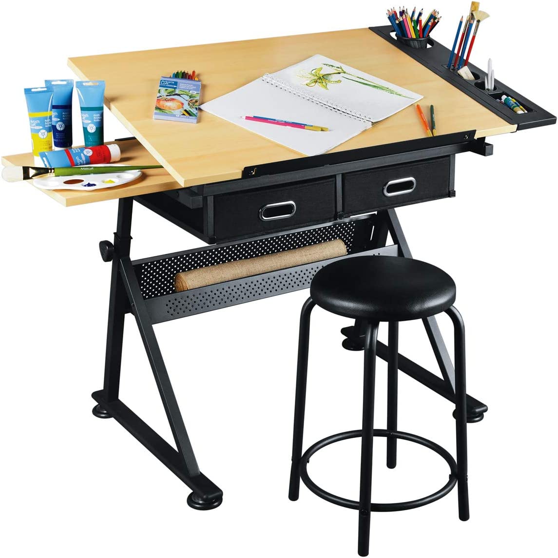 Artist's Loft Arts. and Crafts Creative Center – Art Desk and Craft Center with Storage