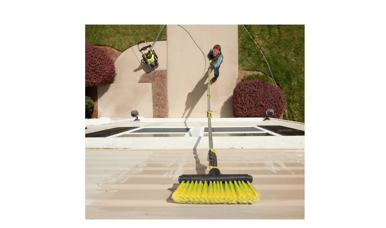 RYOBI RY31EP26 18 ft. Extension Pole with Brush for Pressure Washer