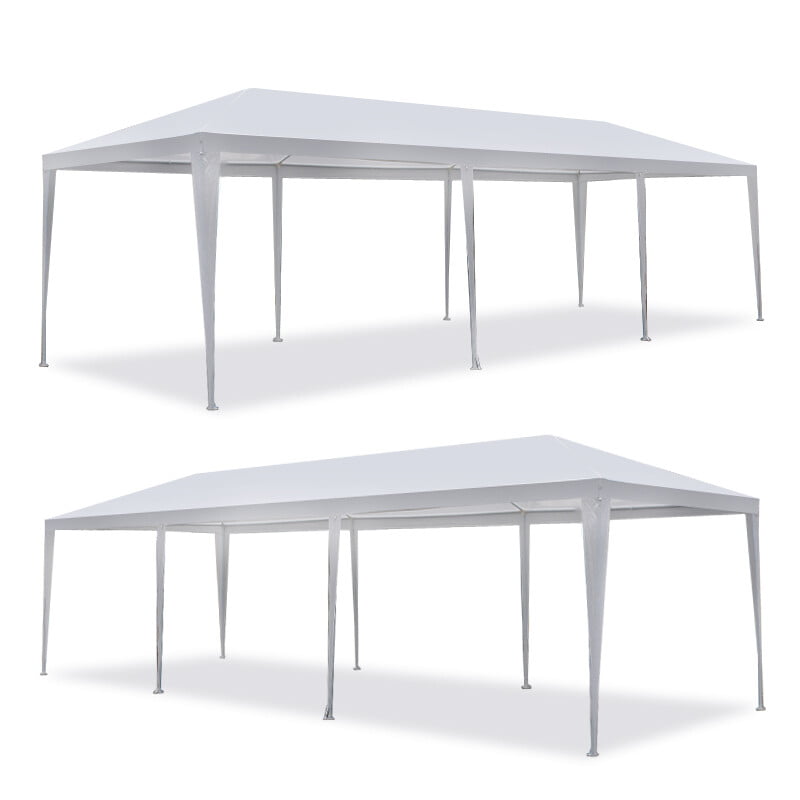 ZenSports 10x30FT Outdoor Party Tent Gazebo Wedding Canopy Tent. Heavy-Duty Steel Waterproof UV Protection White