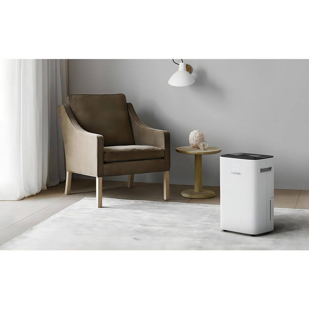 Fehom HDCX-PD08F 50-Pint Home Dehumidifier with Bucket and Drain for 4500 sq. ft. for Bedroom. Basement. Bathroom and Laundry