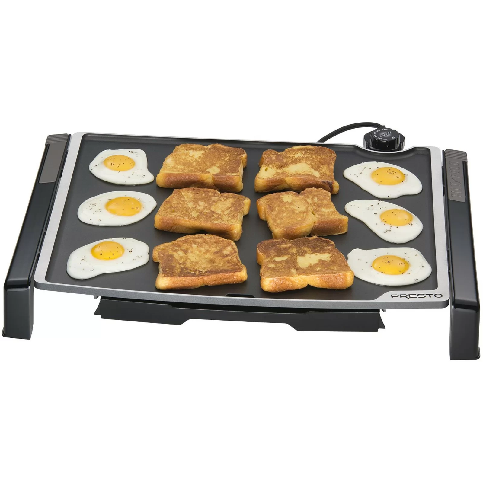 Presto Family-Size Electric Tilt-n-Fold Griddle - 1.87″ H x 15″ W x 14″ D