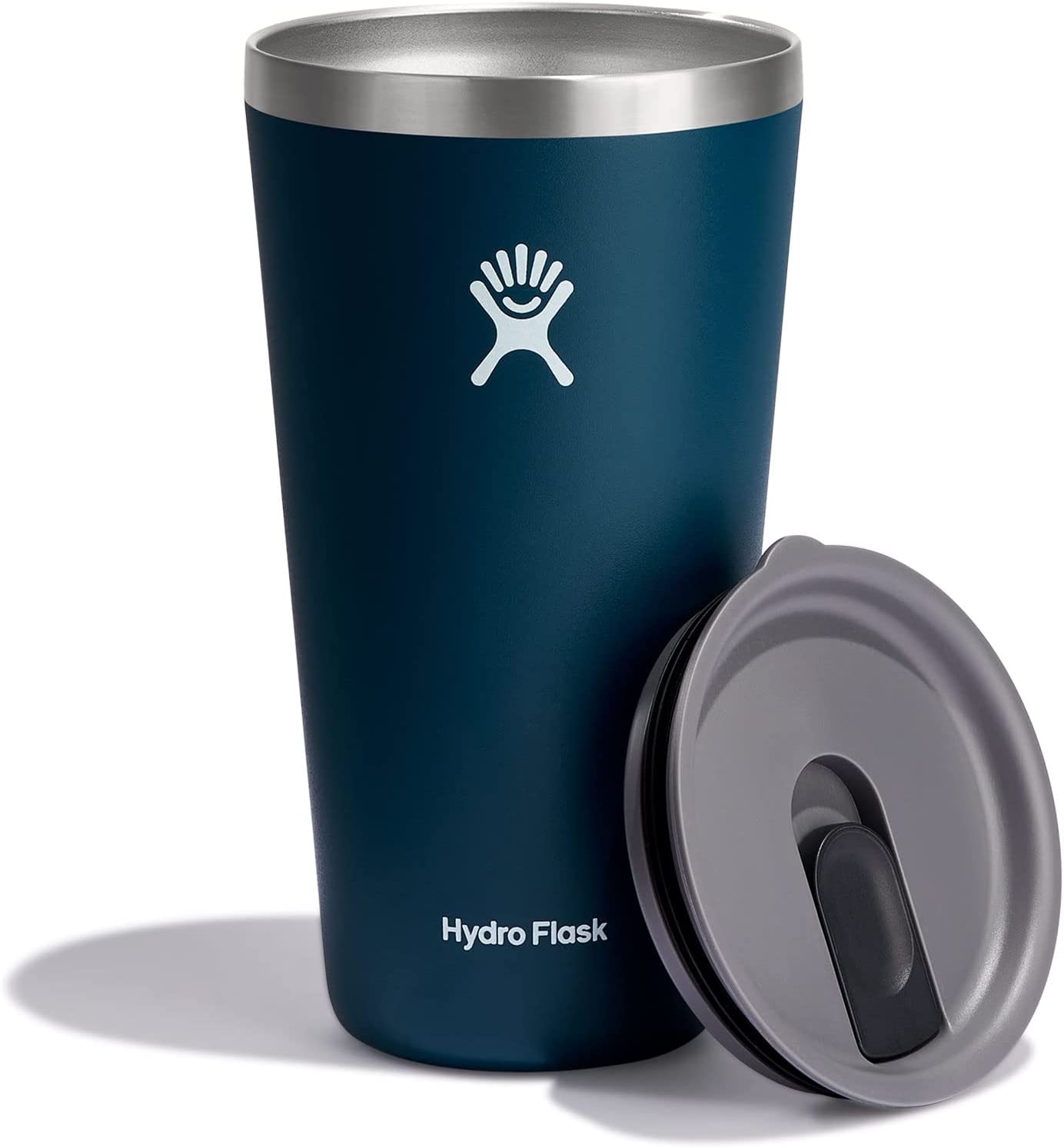 Hydro Flask 28oz All Around Tumbler - Stainless Steel Reusable Insulated Travel Drinking Cup Water Bottle with Lid (Indigo)