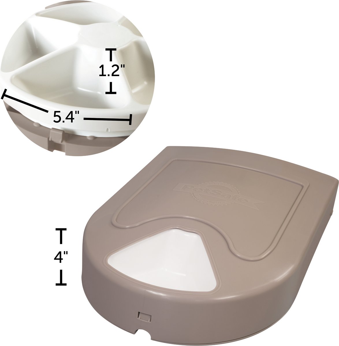 PetSafe Eatwell 5-Meal Automatic Cat & Dog Feeder - Tray Automatically Rotates According to User Programming to Deliver Pre-Planned Meals at Precise Times