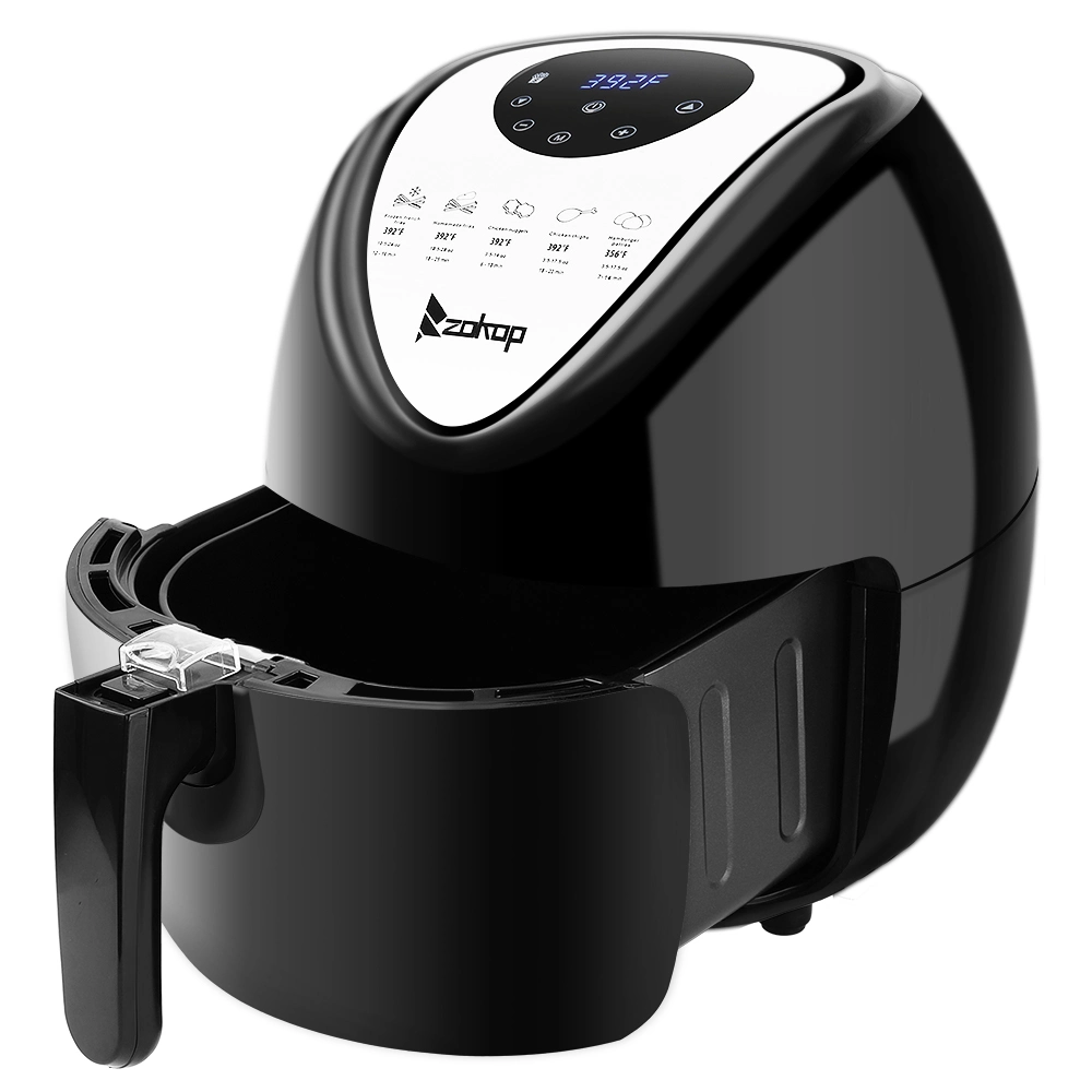 ZOKOP 5.6QT Capacity Air Fryer XL W/ LCD Screen and Non-Stick Coating 1800W 12.05 x 15.12 x 13.23