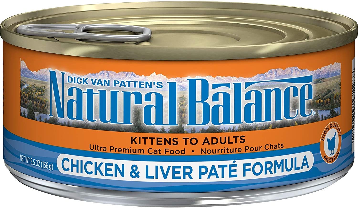 Natural Balance Ultra Premium Chicken & Liver Pate Formula Canned Cat Food 5.5 Ounce (Pack of 24)