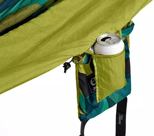 ENO DoubleNest Print Hammock - Boulder/Melon