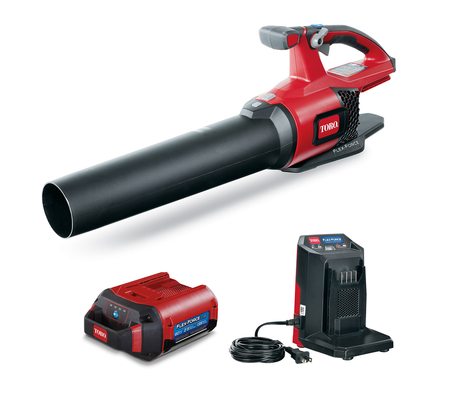 Toro 51820 120 MPH 605 CFM 60-Volt Max Lithium-Ion Brushless Cordless Leaf Blower - 2.5 Ah Battery and Charger Included