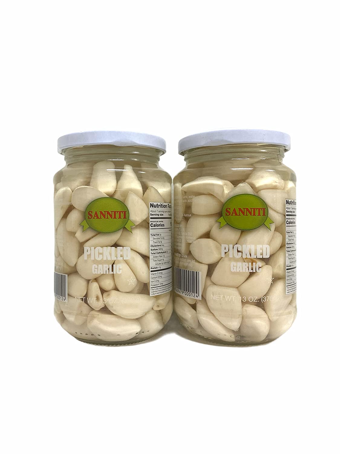 Sanniti Pickled Garlic. 13 oz (Pack of 2)