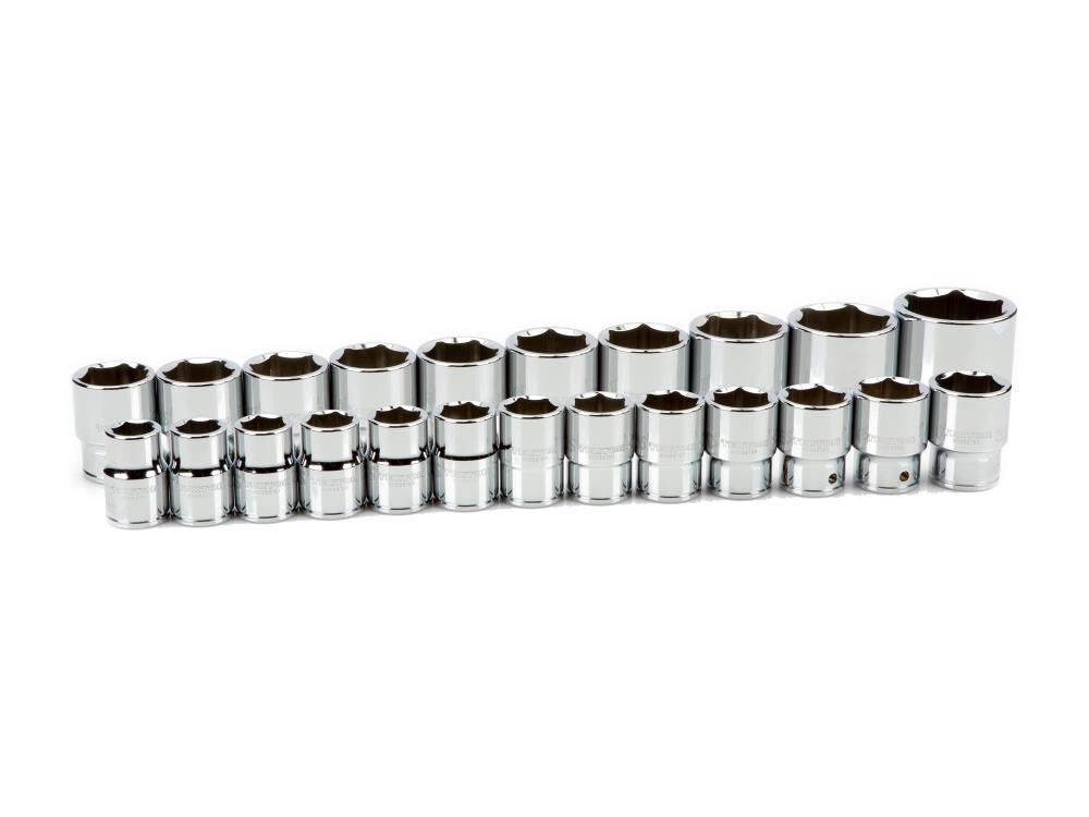 TEKTON 23-Piece Metric 3/4-in Drive 6-point Set Intermediate Socket Set