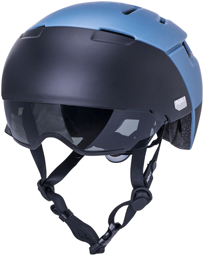 Kali Protectives City Helmet Eye Shield Solid Matte Thunder Blue/Black Large/XL