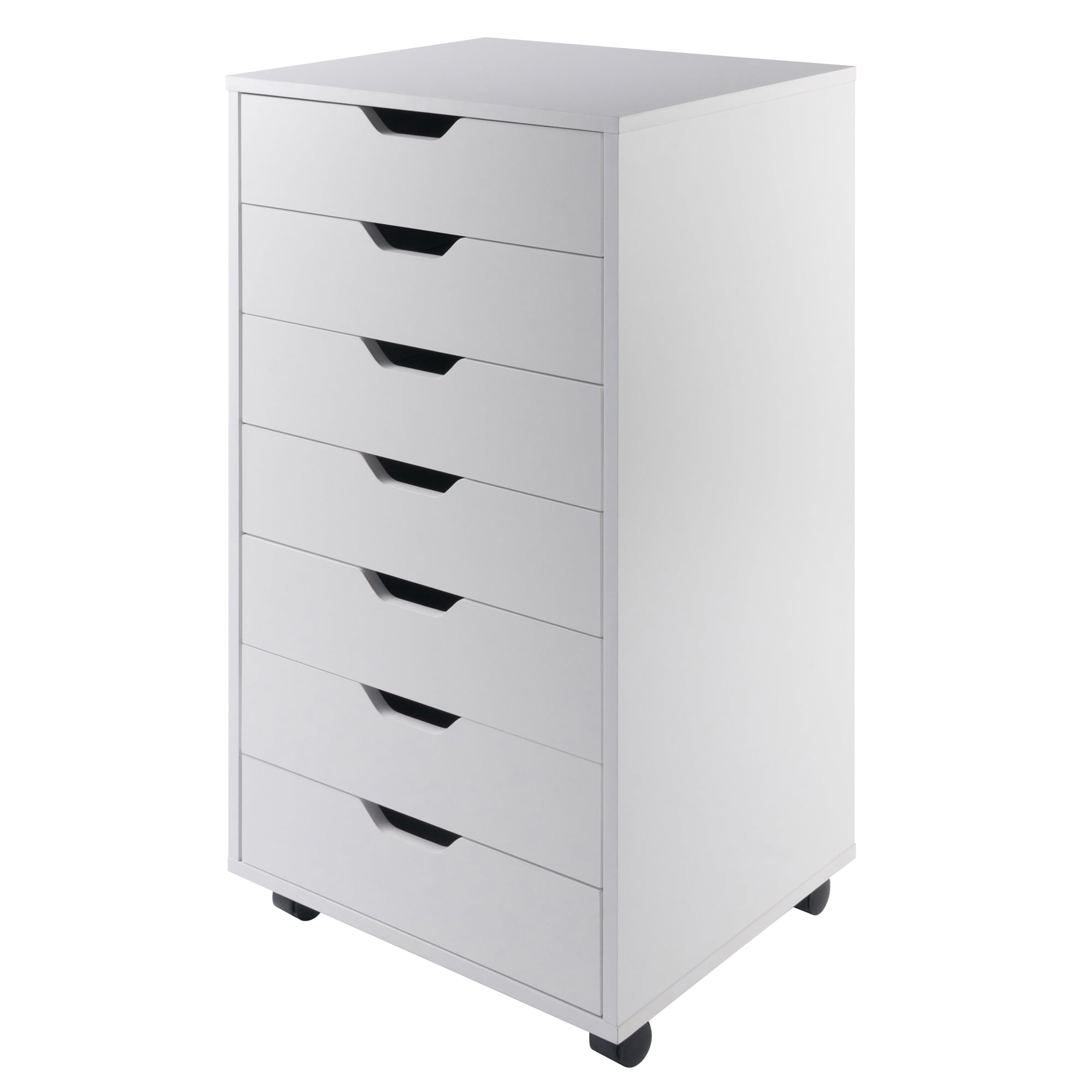 Winsome Wood Halifax 7-Drawer Mobile Cabinet. White