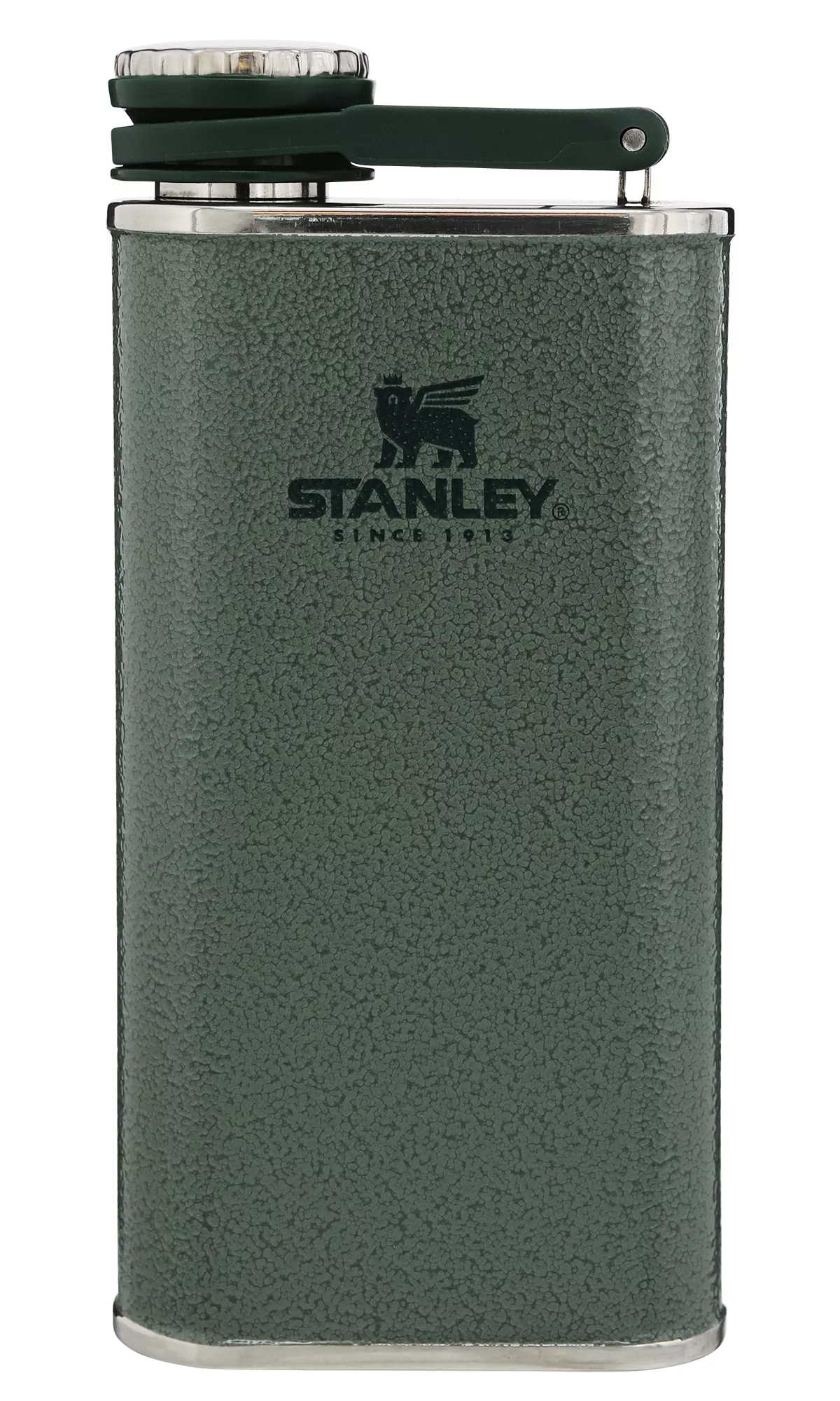 Stanley Classic Wide Mouth 8 Oz. Flask. Hammertone Green