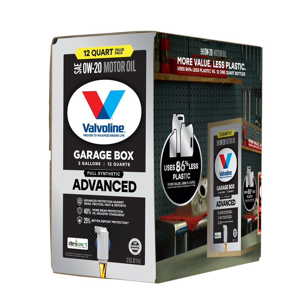 Valvoline Advanced Full Synthetic 0W-20 Motor Oil. 12 QT
