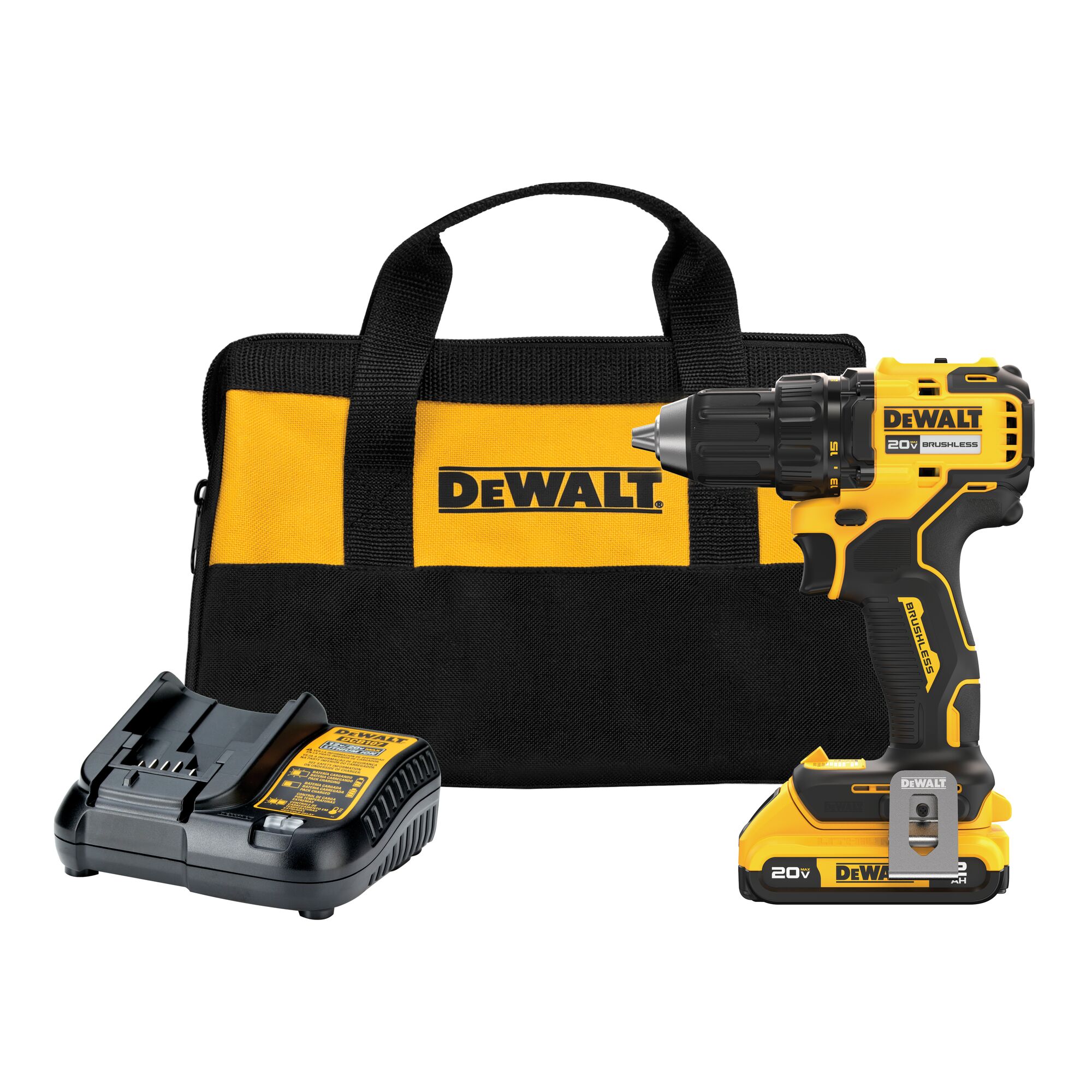 DEWALT DEWALT 20V BRUSHLESS Compact Drill/Driver Kit
