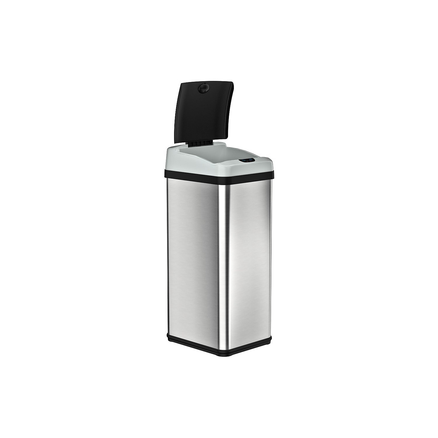 iTouchless 13 Gallon Rectangular Extra-Wide Automatic Sensor Trash Can. Stainless Steel