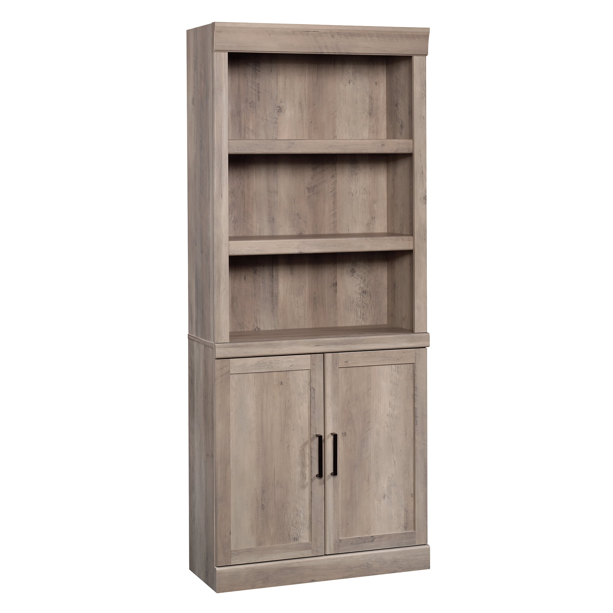 Better Homes & Gardens Glendale 5 Shelf Bookcase with Doors. Rustic Gray Finish