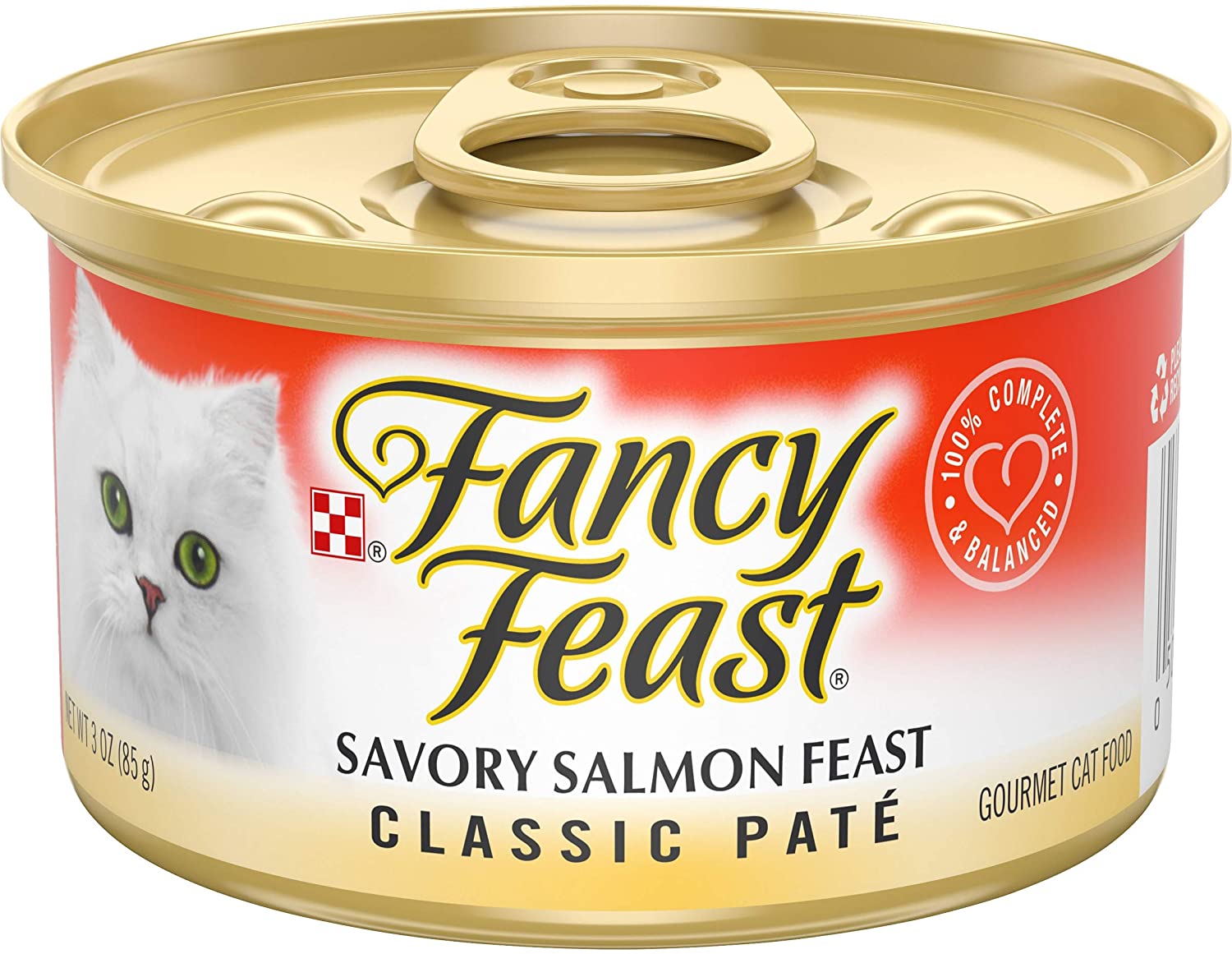 Purina Fancy Feast Grain Free Pate Wet Cat Food. Classic Pate Savory Salmon Feast - (24) 3 oz. Cans