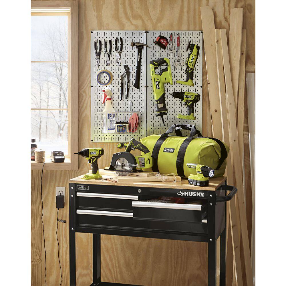 Wall Control 30P3232GV 32 in. x 32 in. Overall Size Shiny Galvanized Steel Pegboard Pack with Two 32 in. x 16 in. Pegboards